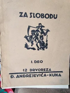 Album cu reproduceri de gravuri Djordje Andrejevic-Kuna - Za Slobodu