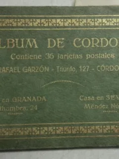 Album de Cordoba, 36 ilustratii (carti postale), 1929