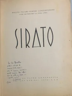 Album Sirato - cu text de Petru Comarnescu - dedicatie de la acesta catre Geo Dumitrescu