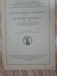 Alexandru Hasdeu si Academia Romana - Liviu Marian