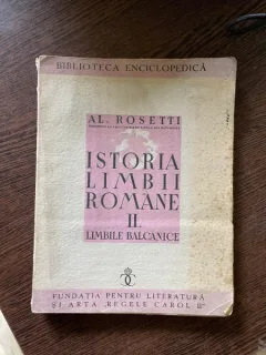 Alexandru Rosetti Istoria Limbii Romane II. Limbile Balcanice (1938)
