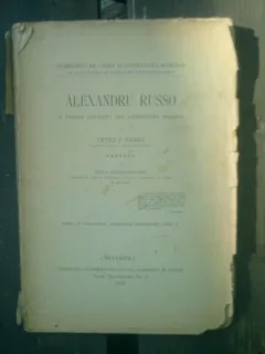 Alexandru Russo O pagina ignorata din literatura romana - Petru V. Hanes