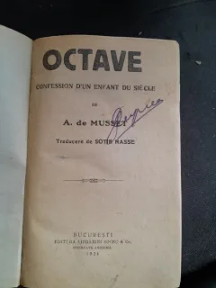 Alfred de Musset - OCTAVE La Confession d'un Enfant du Siecle