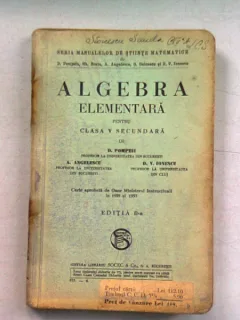 ALGEBRA ELEMENTARA PENTRU CLASA A V-A SECUNDARA - D. POMPEIU