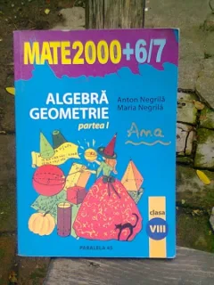 ALGEBRA-GEOMETRIE CLASA A-VIII-A-ANTON NEGRILA- MARIA NEGRILA