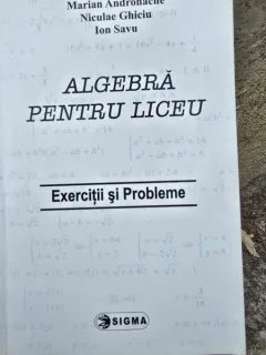 Algebra pentru liceu. Exercitii si probleme - Marian Andronache, Niculae Ghiciu, Ion Savu