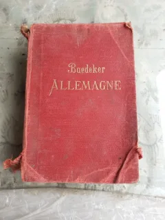 ALLEMAGNE, MANUEL DU VOYAGEUR - KARL BAEDEKER  (CARTE DE CALATORIE, IN LIMBA FRANCEZA(