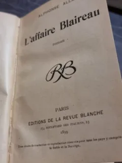 Alphone Allais - L'Affaire Blaireau