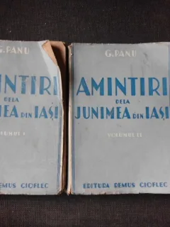 AMINTIRI DE LA JUNIMEA DI IASI - G. PANU 2 VOLUME