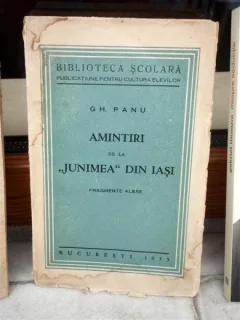 AMINTIRI DE LA 'JUNIMEA' DIN IASI , GH. PANU