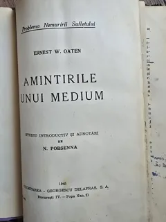 Amintirile unui medium - Ernest W. Oaten
