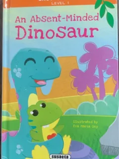 An absent -minded Dinosaur (Un dinozaur uituc- carte in engleza)