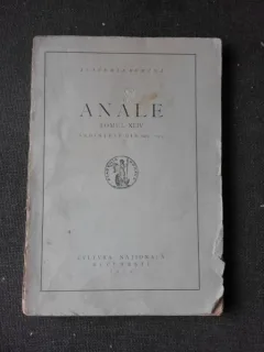 ANALE, ACADEMIA ROMANA, TOMUL XLIV, SEDINTELE DIN 1923-1924