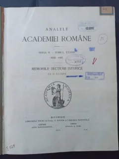 Analele Academiei Romane - Memoriile Sectiunii Istorice 1910-1911