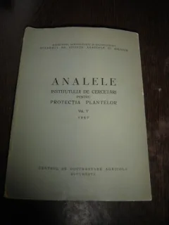 ANALELE INSTITUTULUI DE CERCETARI PENTRU PROTECTIA PLANTELOR VOL.V/1967