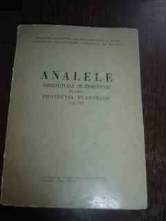 ANALELE INSTITUTULUI DE CERCETARI PENTRU PROTECTIA PLANTELOR VOL.VIII/1970