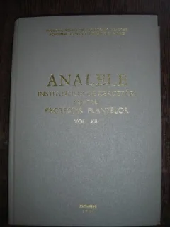 ANALELE INSTITUTULUI DE CERCETARI PENTRU PROTECTIA PLANTELOR VOL.XIII/1976
