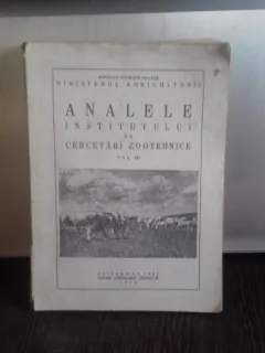 ANALELE INSTITUTULUI DE CERCETARI ZOOTEHNICE - VOL.XII