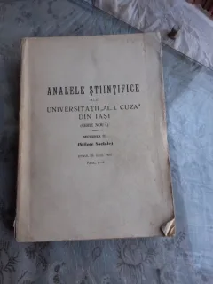ANALELE STIINTIFICE ALE UNIVERSITATII AL.I. CUZA DIN IASI, SECTIUNEA III, TOMUL III, ANUL 1957, FASC.1-2