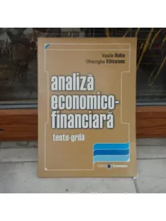 Analiza economica-financiara , Vasile Robu
