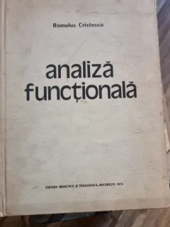 ANALIZA FUNCTIONALA - ROMULUS CRISTESCU