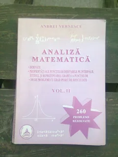 ANALIZA MATEMATICA - ANDREI VERNESCU  VOL.II   (260 PROBLEME REZOLVATE)