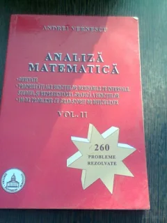 ANALIZA MATEMATICA - ANDREI VERNESCU  VOL.II