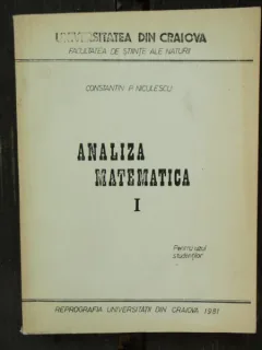 ANALIZA MATEMATICA - CONSTANTIN P. NICULESCU