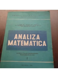 ANALIZA MATEMATICA - GH.MARINESCU
