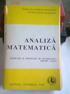 ANALIZA MATEMATICA - MADALINA GEORGIA NICOLESCU