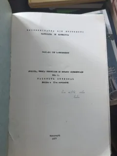 ANALIZA, TEORIA FUNCTIILOR SI ECUATII DIFERENTIALE - ION D. TEODORESCU ,EDITIA A II-A REVIZUITA