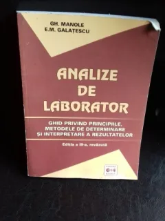 ANALIZE DE LABORATOR - GH. MANOLE