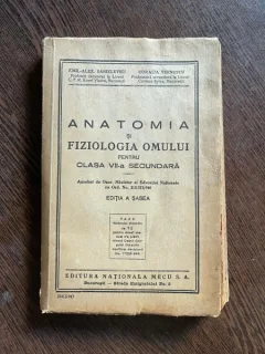 Anatomia si Fiziologia Omului pentru clasa a VII-a secundara (1947)