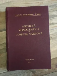Ancheta Monografica in Comuna Sarbova