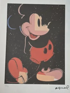 Andy Warhol - Mickey Mouse (black), litografie originala