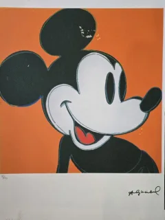 Andy Warhol - Mickey Mouse (orange), litografie originala