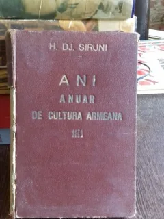 ANI. ANUAR DE CULTURA ARMEANA - H. DJ. SIRUNI 1941