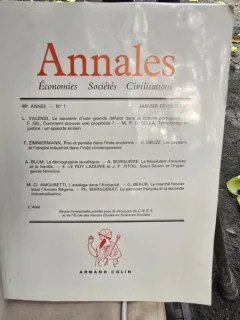 Annales. Economies, Societes, Civilisations 1/1991