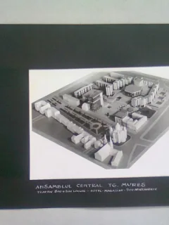 ANSAMBLUL CENTRAL TG. MURES. TEATRU, HOTEL, MAGAZINE, 500 APARTAMENTE - FOTOGRAFIE PROIECT ARHITECTURAL