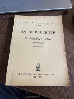Anton Bruckner Sinfonie Nr 4 Es-Dur Romantische (partitura)
