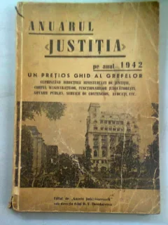 ANUARUL JUSTITIA PE ANUL 1942