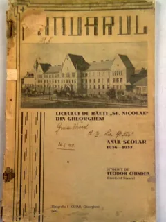 ANUARUL LICEULUI DE BAIETI SF. NICOLAE DIN GHEORGHIENI