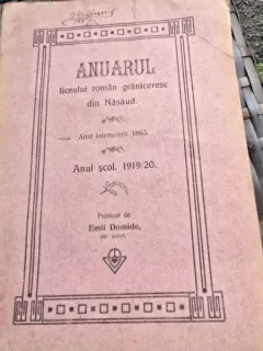 Anuarul liceului roman graniceresc din Nasaud 1919/20 - Emil Domide