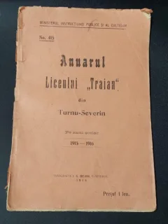 Anuarul Liceului „ Traian” din  Turnu-Severin, anul scolar 1915-1916