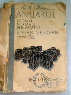 ANUARUL SCOALEI NORMALE DE INVATATORI STEFAN VELOVA, CRAIOVA