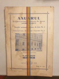 Anuarul Scoalei primare urbane de baieti "Spiru Haret"