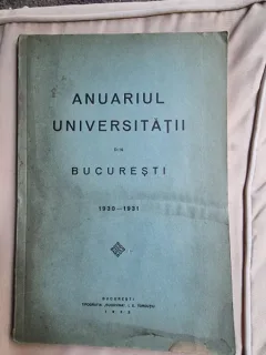 Anuarul Universitatii din Bucuresti 1930-1931