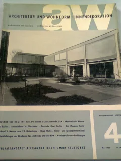 ARCHITEKTUR UND WOHNFORM - INNENDEKORATION NR.4/1962  (REVISTA DE ARHITECTURA DE INTERIOR)