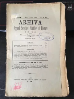 Arhiva - Organul Societatei Stiintifice si Literare Anul XIV Maiu-Iunie 1903 No. 5 si 6