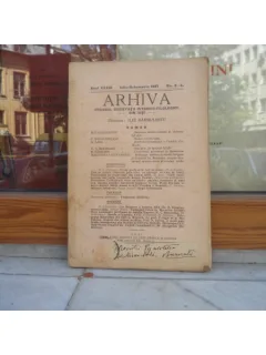 ARHIVA ORGANUL SOCIETATII ISTORICO - FILOLOGICE DIN IASI , NR 3-4 , ILIE BARBULESCU